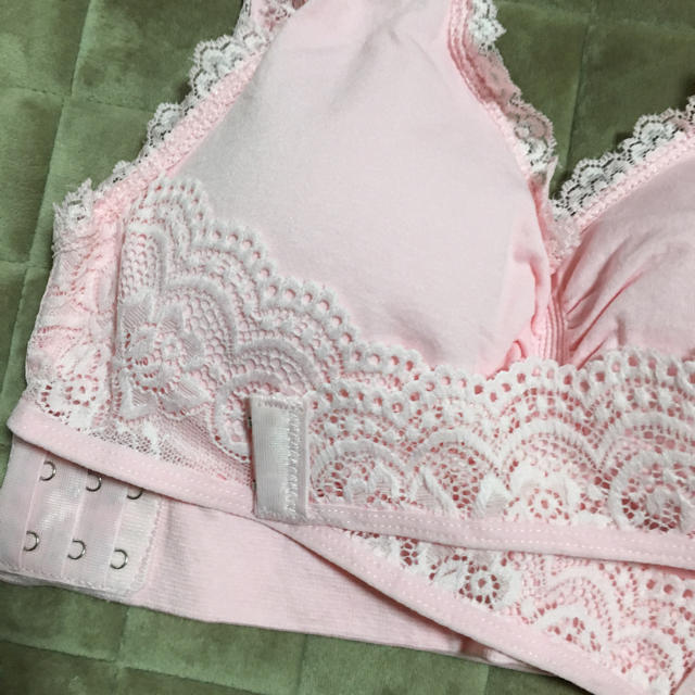 ナイトブラ   3段ホック      Lサイズ   ピンク レディースの下着/アンダーウェア(ブラ)の商品写真