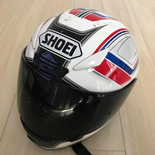 SHOEI Z-7 DOMINANCE TC-1 サイズL ジャンク 自動車/バイクのバイク(ヘルメット/シールド)の商品写真