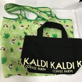 カルディ(KALDI)のカルディ福袋トートバッグ(黒のみ)(エコバッグ)