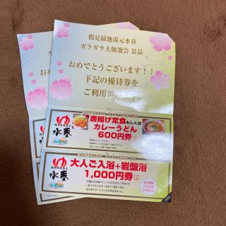 鶴見湯元水春　クーポン(その他)