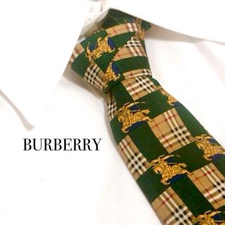 バーバリー(BURBERRY)のノバチェック　希少　BURBERRY バーバリー　ヴィンテージ　ロゴ　ネクタイ(ネクタイ)