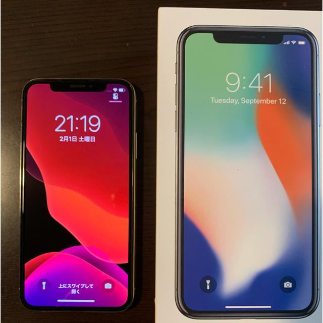 SIMフリーiPhoneX 64GB シルバースマートフォン/携帯電話