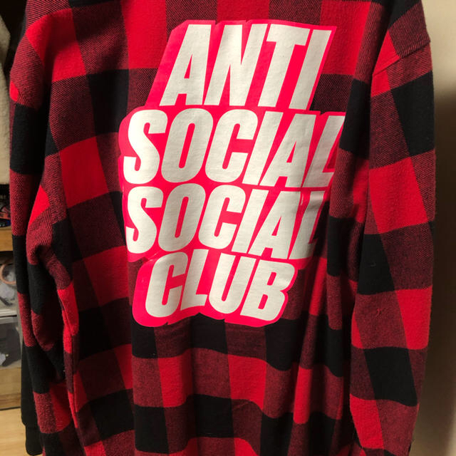 anti social social club ネルシャツ