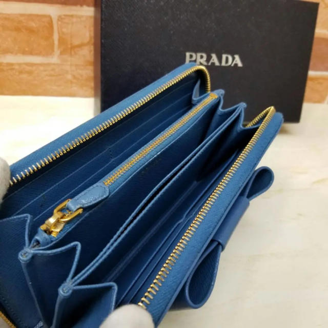 超美品 PRADA サフィアーノ 長財布 2