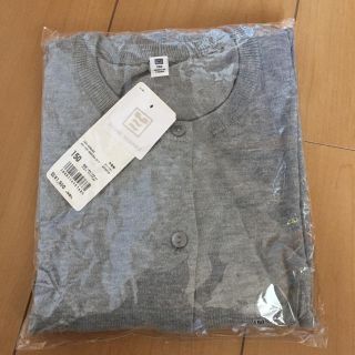 ユニクロ(UNIQLO)のユニクロ カーディガン 150 グレー 女の子 新品(カーディガン)