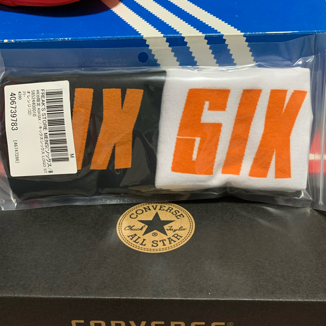 FREAK'S STORE(フリークスストア)のWEB限定　KIK SIX ソックス　オレンジ メンズのレッグウェア(ソックス)の商品写真