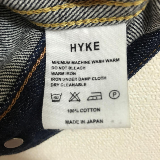 HYKE(ハイク)の　HYKE　DENIM JACKET TYPE3 レディースのジャケット/アウター(Gジャン/デニムジャケット)の商品写真