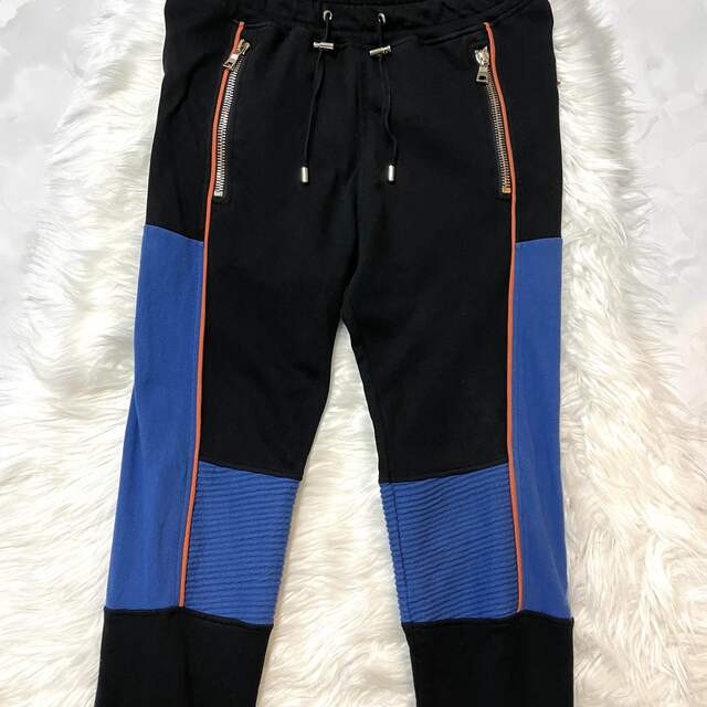 本物 名作 17SS バルマンオム 3カラー バイカー スウェットパンツ