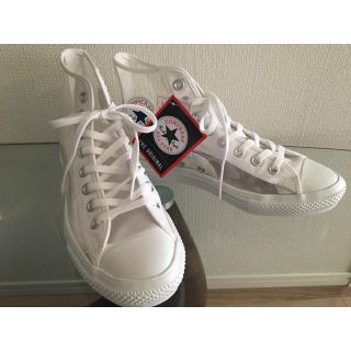 コンバース(CONVERSE)のコンバース ハイカット スニーカー　クリアマテリアル　 ホワイト(スニーカー)