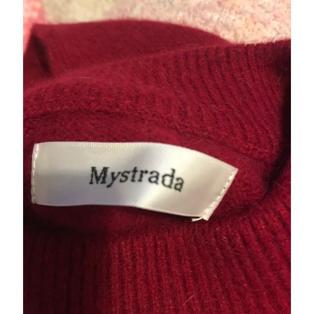 Mystrada(マイストラーダ)のマイストラーダ  Mystrada 赤　ニット レディースのトップス(ニット/セーター)の商品写真