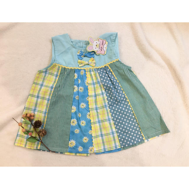 SiShuNon(シシュノン)のpetit copain ワンピース  女の子　新品　綿100 かわいい キッズ/ベビー/マタニティのキッズ服女の子用(90cm~)(ワンピース)の商品写真