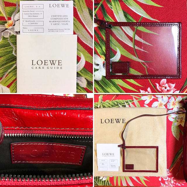 LOEWE(ロエベ)のLOEWE■ロエベ ショルダーバッグ ハンドバッグ■ダークレッド■ヴィンテージ レディースのバッグ(ショルダーバッグ)の商品写真