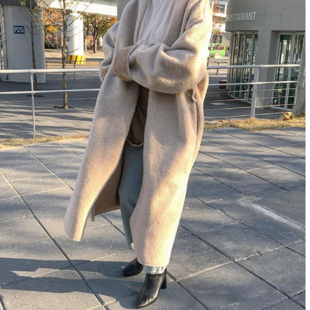 ◎ fdom reversible longer boa coat エフダム