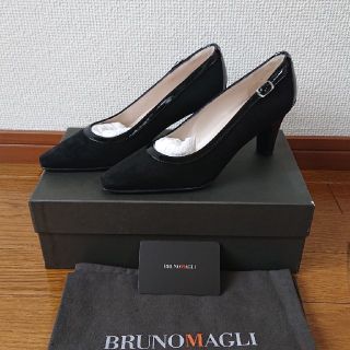 ブルーノマリ(BRUNOMAGLI)の【新品同様】BRUNOMAGLI スエード×エナメルパンプス(ハイヒール/パンプス)