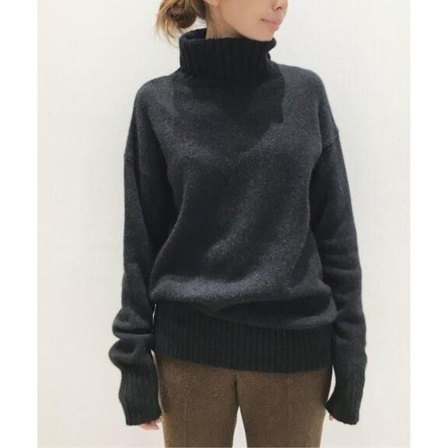 L 'AppartmentRibB/N  knit  ブラック