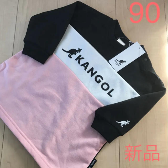 KANGOL(カンゴール)の新品タグ付き＊KANGOL（カンゴール）＊女の子＊裏起毛トレーナー＊90 キッズ/ベビー/マタニティのキッズ服女の子用(90cm~)(その他)の商品写真