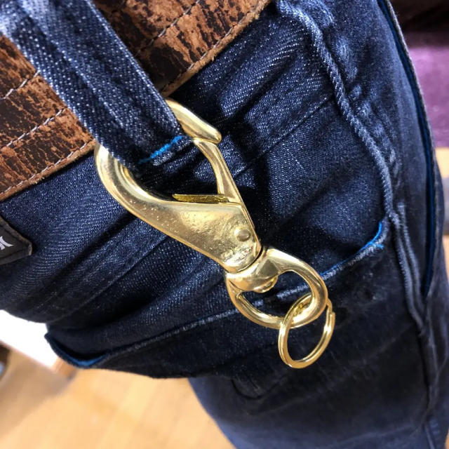 新品 CAPTAINS HELMのスタッフ使用 ブラス製キーフックとキーリング
