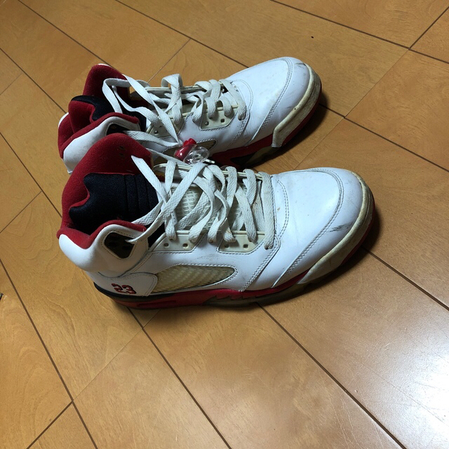 Supreme(シュプリーム)のair jordan5　FIRE RED メンズの靴/シューズ(スニーカー)の商品写真