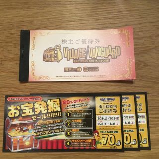 ヴィレッジヴァンガード 株主優待券 12000円分(ショッピング)