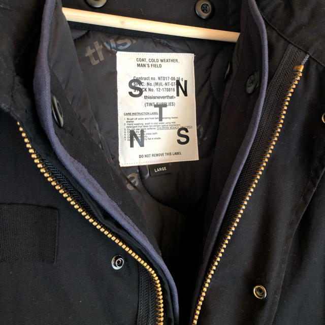 thisisneverthat M-51 field parka black L