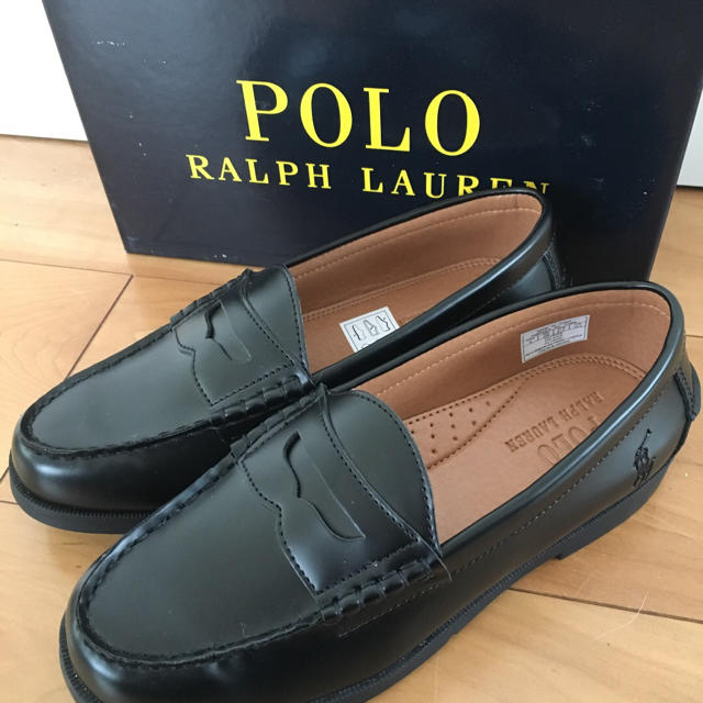 POLO RALPH LAUREN(ポロラルフローレン)のポロラルフローレン ローファー ブラック レディースの靴/シューズ(ローファー/革靴)の商品写真