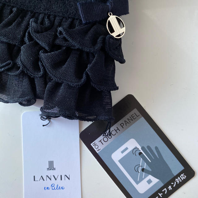 LANVIN en Bleu(ランバンオンブルー)のランバンオンブルー　手袋　黒 レディースのファッション小物(手袋)の商品写真