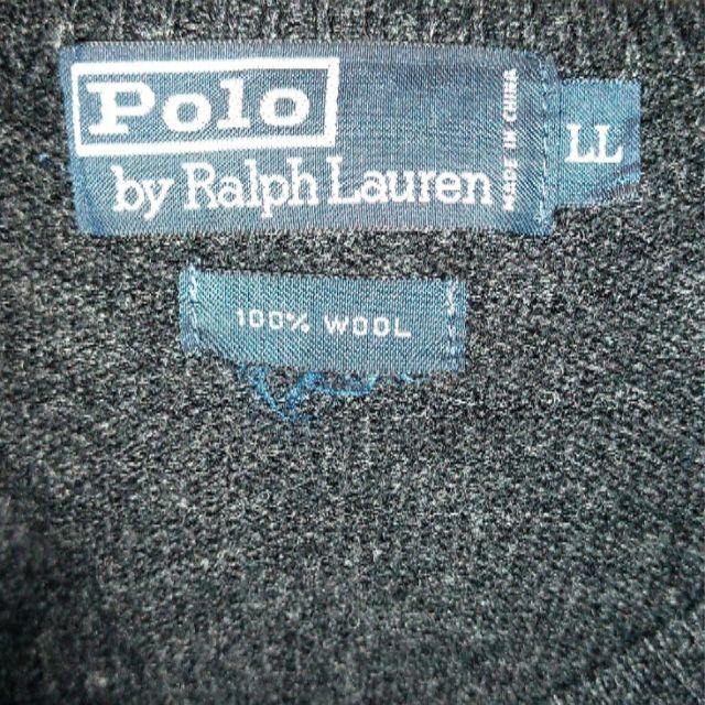 POLO RALPH LAUREN(ポロラルフローレン)のPolo RALPH LAUREN ウールセーター　LLサイズ　ブラック メンズのトップス(ニット/セーター)の商品写真