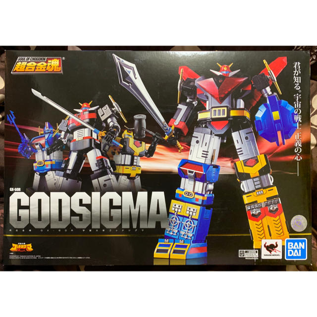 リアル BANDAI リニューアルver ゴッドシグマ GX-60R 超合金魂 新作が登場 (クリスマス限定価格)開封済 超合金魂 GX-60R 宇宙大帝ゴッドシグマ プラモデル