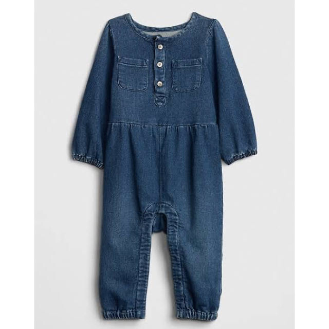 babyGAP(ベビーギャップ)のGAP★デニムカバーオール★80 キッズ/ベビー/マタニティのベビー服(~85cm)(カバーオール)の商品写真