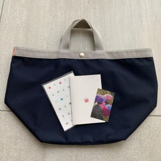 エルベシャプリエ(Herve Chapelier)のエルベシャプリエ  725c ネイビー シルバー ドラジェ(トートバッグ)