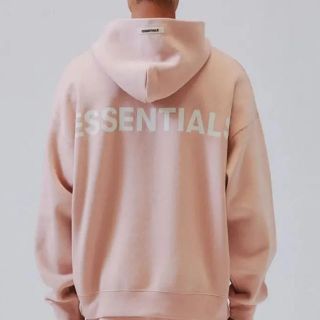 フィアオブゴッド(FEAR OF GOD)のFOG Essentials pink エッセンシャルズ　パーカー　ピンク　L(パーカー)