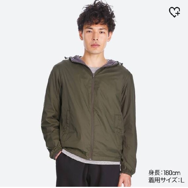 UNIQLO(ユニクロ)のユニクロ リバーシブルジャケット リバーシブルパーカー ナイロンリバーシブル メンズのジャケット/アウター(ナイロンジャケット)の商品写真