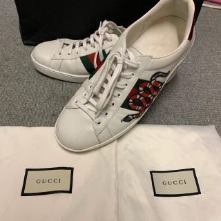 グッチ(Gucci)の最終値下げ！！ グッチ エース メンズ エンブロイダリー付き スニーカー(スニーカー)