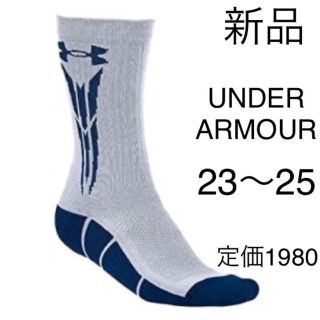 アンダーアーマー(UNDER ARMOUR)の新品　アンダーアーマー  ソックス 靴下  23〜25 cm ×1足 メンズ(ソックス)