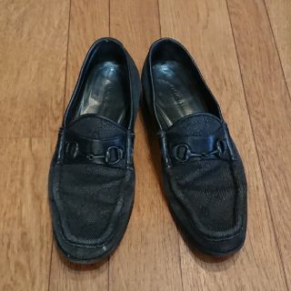 グッチ(Gucci)の☆GUCCI GG柄 キャンパス ローファー☆(ローファー/革靴)