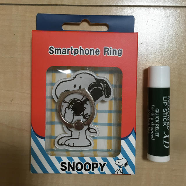 SNOOPY(スヌーピー)のスヌーピー  スマートフォンリング スマホ/家電/カメラのスマホアクセサリー(その他)の商品写真