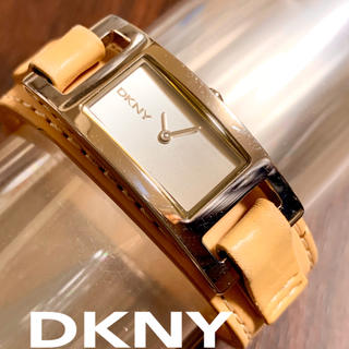 ダナキャランニューヨーク(DKNY)の美品⭐️【DKNY】本革レザーベルトウォッチ(腕時計)