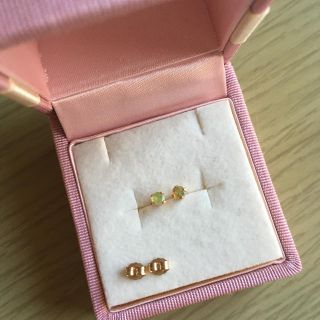 オパール　ピアス　スタッドピアス　天然　ルース　ネックレス　プレシャス　遊色(ピアス)