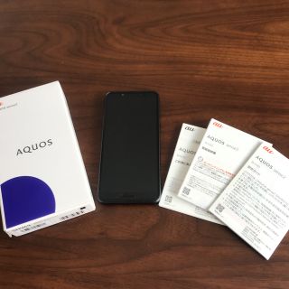 アクオス(AQUOS)の【au】SHARP AQUOS sense2 本体　ブラック(スマートフォン本体)