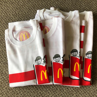 マクドナルド(マクドナルド)のマクドナルドTシャツ 家族用+スピードラーニング１巻分(Tシャツ(半袖/袖なし))