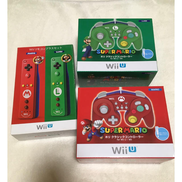 Wii U 新品未開封 マリオ ルイージ Wiiリモコンプラス クラシックコントローラ付 の通販 By Chima S Shop ウィーユーならラクマ