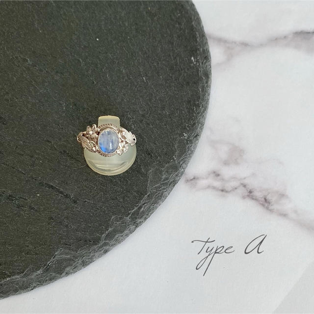 天然石＊ブルームーンストーンシルバーリング レディースのアクセサリー(リング(指輪))の商品写真