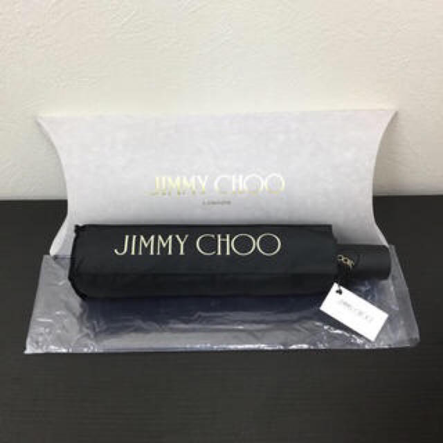 JIMMY CHOO(ジミーチュウ)のジミーチュウ 非売品　折り畳み傘 内側レオパード柄 新品未使用 レディースのファッション小物(傘)の商品写真