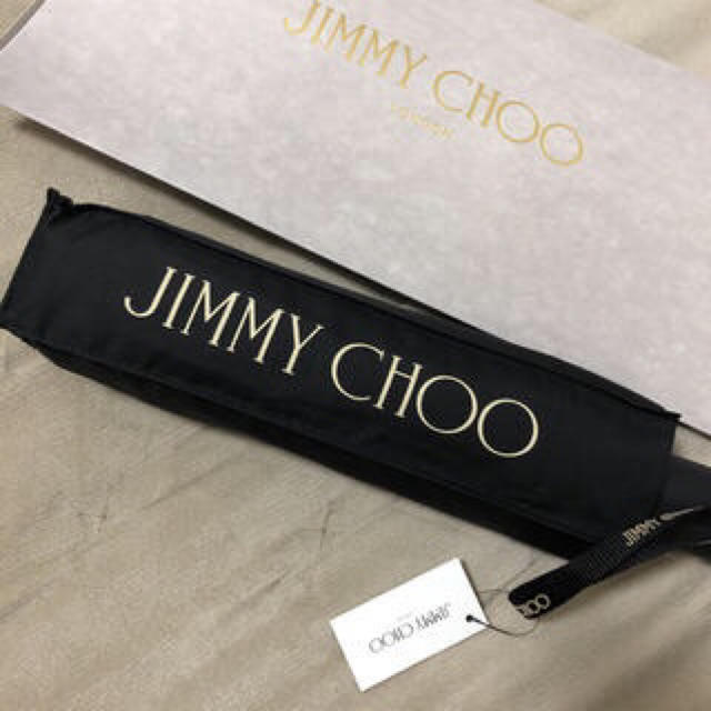 JIMMY CHOO(ジミーチュウ)のジミーチュウ 非売品　折り畳み傘 内側レオパード柄 新品未使用 レディースのファッション小物(傘)の商品写真