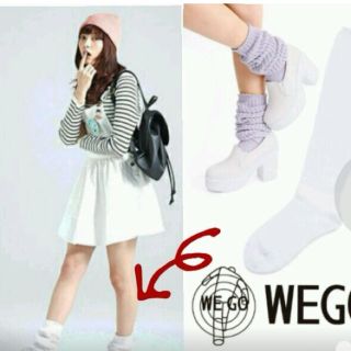 ウィゴー(WEGO)の＊ 大人気 パープル ソックス ＊(ソックス)