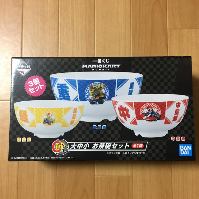 BANDAI(バンダイ)の一番くじ　マリオカート　お茶碗セット インテリア/住まい/日用品のキッチン/食器(食器)の商品写真