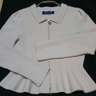 エムズグレイシー(M'S GRACY)の【美品】エムズグレイシー❤ペプラムニットジャケット(ブルゾン)