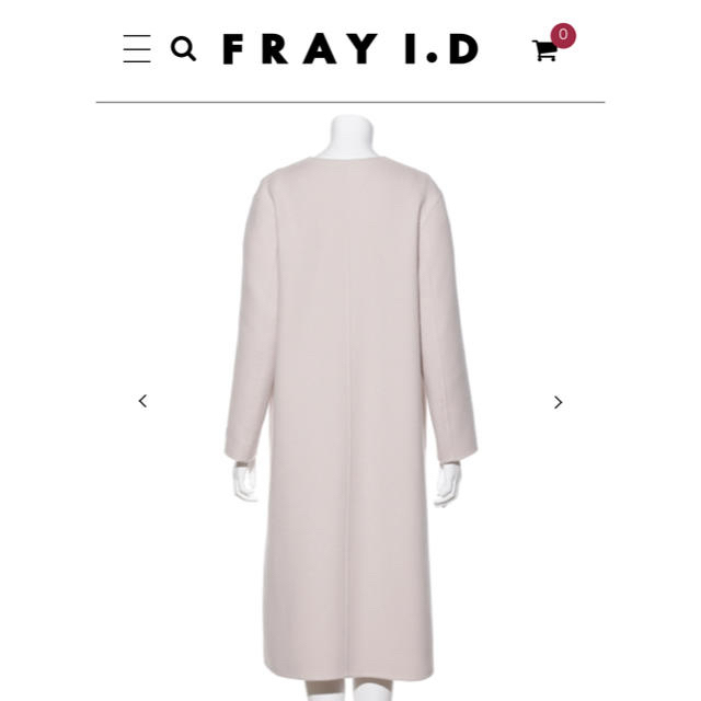 FRAY I.D - フレイアイディー 今季 リバーノーカラーコート コートの通販 by ☆pique☆'s shop｜フレイアイディーならラクマ