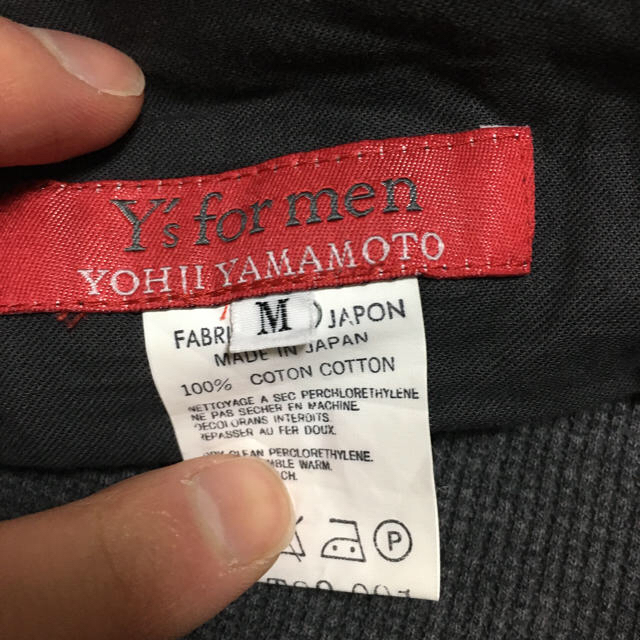 y's for men セットアップ　グレー　赤タグ　M 3