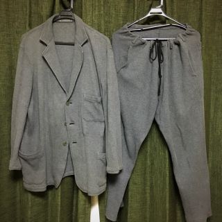 ヨウジヤマモト(Yohji Yamamoto)のy's for men セットアップ　グレー　赤タグ　M(セットアップ)